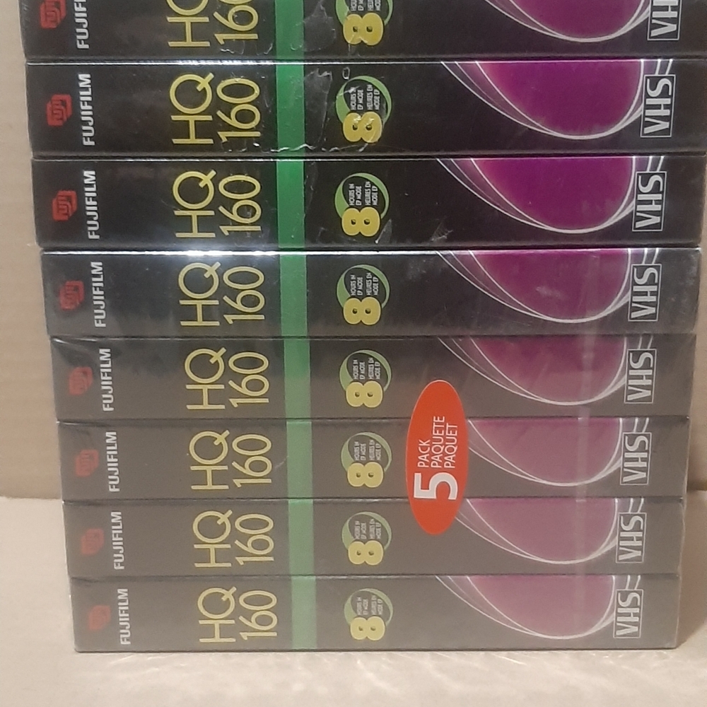 8 Fujifilm HQ 160 8 hours high quality video cassettes new